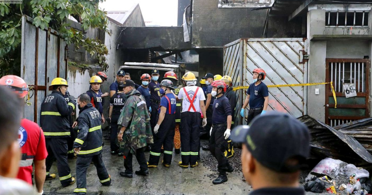 Philippines: Fire breaks out at house 'used as factory', 15 dead